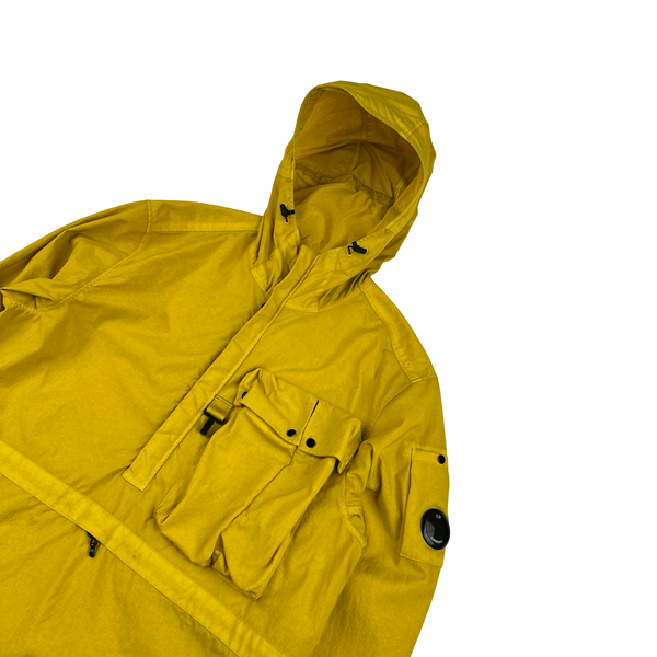 CP Company Yellow Taylon P Hooded  Smock Jacket - Medium