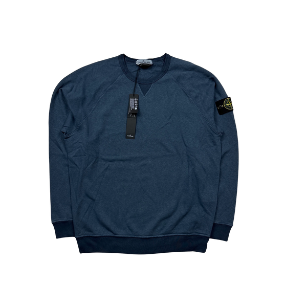 Stone Island 2023 Navy Crewneck Sweatshirt - Large