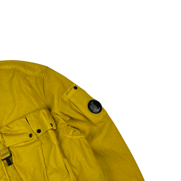 CP Company Yellow Taylon P Hooded  Smock Jacket - Medium