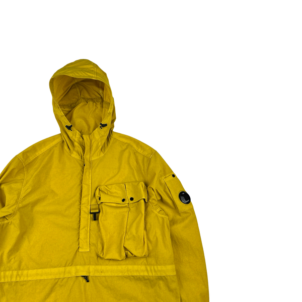 CP Company Yellow Taylon P Hooded  Smock Jacket - Medium