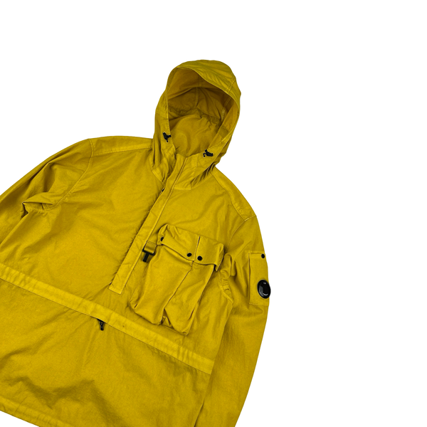 CP Company Yellow Taylon P Hooded  Smock Jacket - Medium