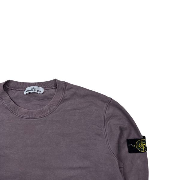 Stone Island 2020 Purple Cotton Crewneck Sweatshirt - Large