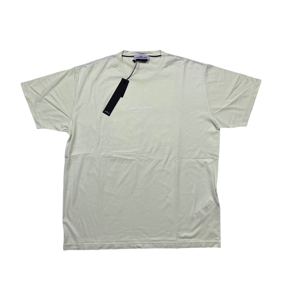 Stone Island 2023 Pistachio Pale Green Cotton T Shirt - 3XL