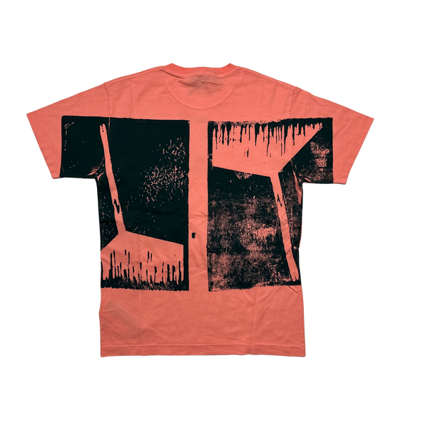 Stone Island 2022 Peach Spellout Graphic T Shirt - Medium