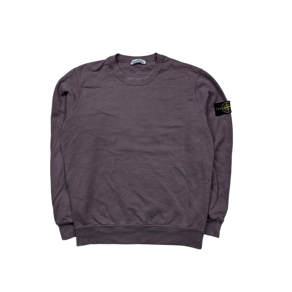 Stone Island 2020 Purple Cotton Crewneck Sweatshirt - Large