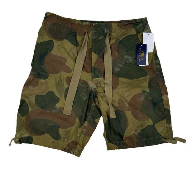 Ralph Lauren Camo Cotton Cargo Shorts - Small