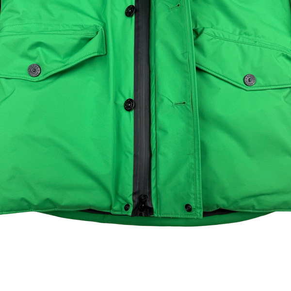 Stone Island 2021 Green Ripstop Gore-Tex Product Technology Down Jacket - Small