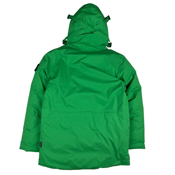 Stone Island 2021 Green Ripstop Gore-Tex Product Technology Down Jacket - Small