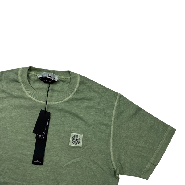 Stone Island 2023 Green Cotton T Shirt - Medium