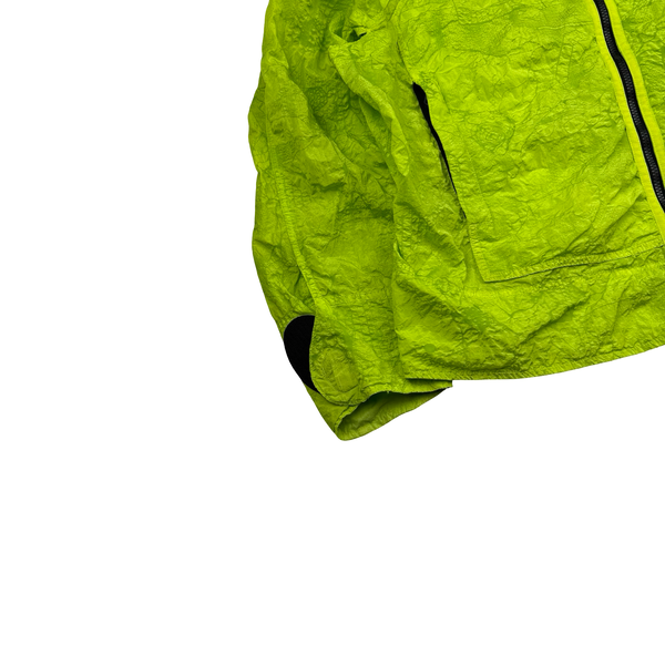 Stone Island Shadow Project 2022 Green Waffle Print Econyl Nylon Metal Jacket - Medium