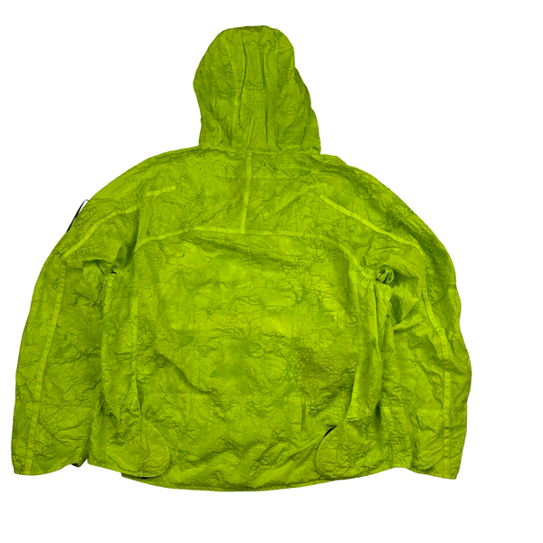 Stone Island Shadow Project 2022 Green Waffle Print Econyl Nylon Metal Jacket - Medium