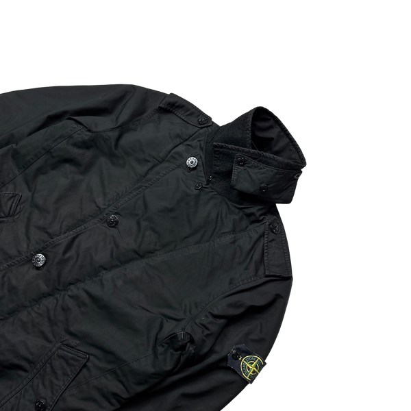 Stone Island David TC Black Trench Coat - XL