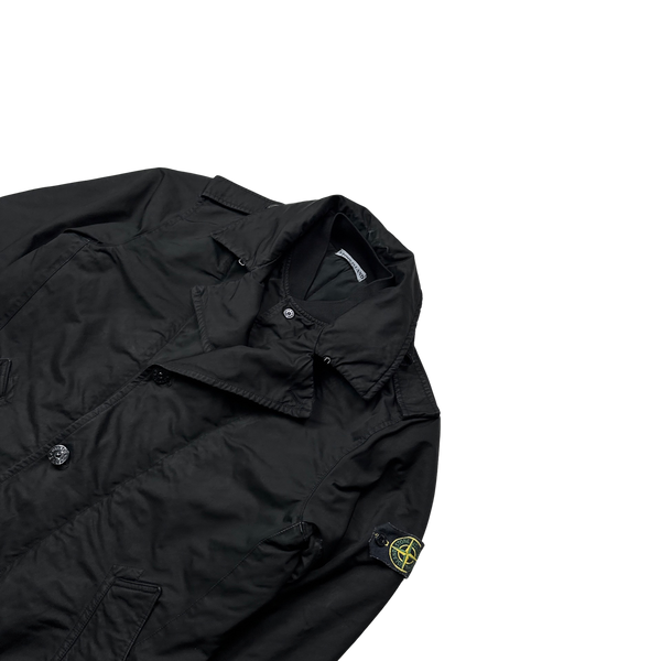 Stone Island David TC Black Trench Coat - XL