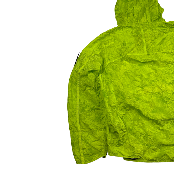 Stone Island Shadow Project 2022 Green Waffle Print Econyl Nylon Metal Jacket - Medium