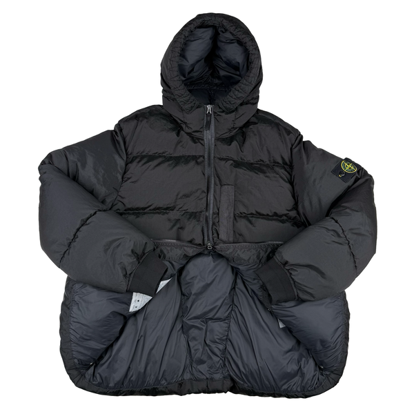 Stone Island 2022 Black Nylon Metal Econyl Down Puffer Jacket - 3XL