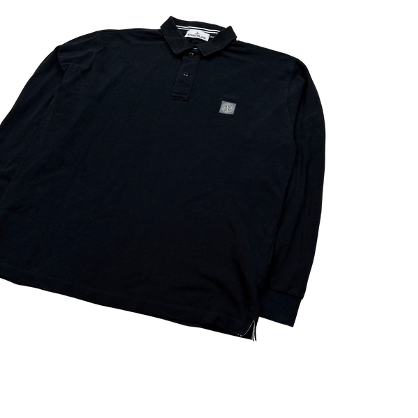 Stone Island 2018 Black Regular Fit Polo Shirt - XXL