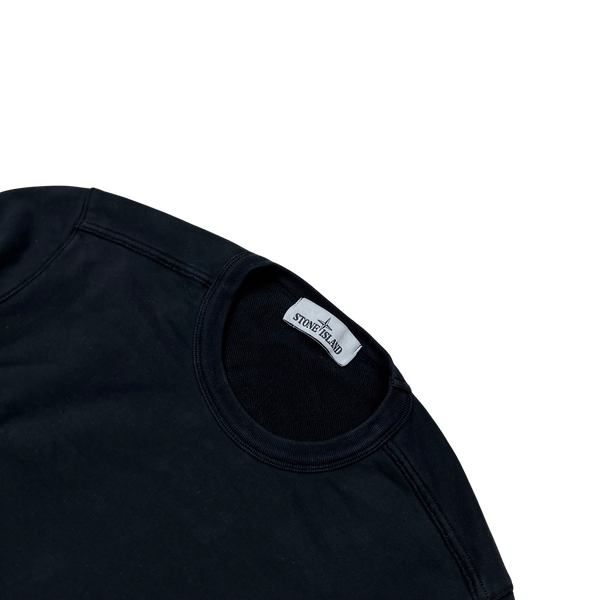 Stone Island 2019 Black Crewneck Sweatshirt - Small