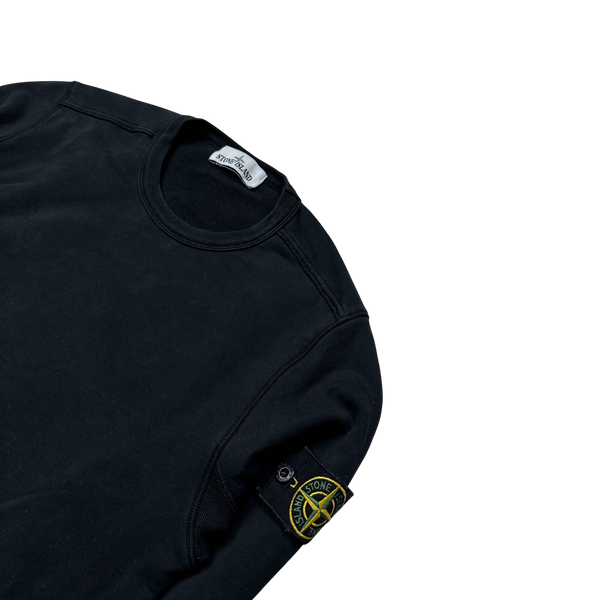 Stone Island 2019 Black Crewneck Sweatshirt - Small