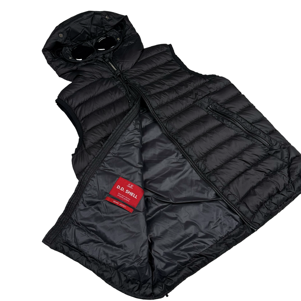 CP Company Black DD Shell Goggle Gilet - Small (46)