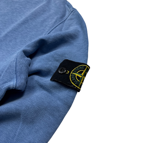 Stone Island 2019 Blue Cotton Crewneck Sweatshirt - Small