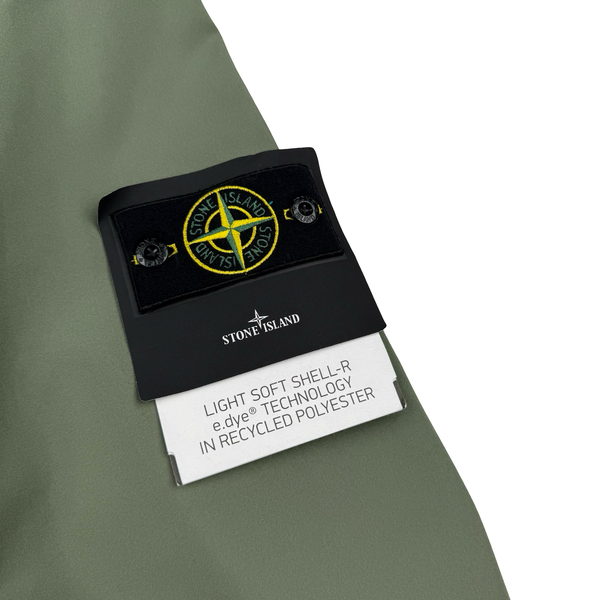 Stone Island 2024 Sage Green Light Soft Shell-R Jacket - XL