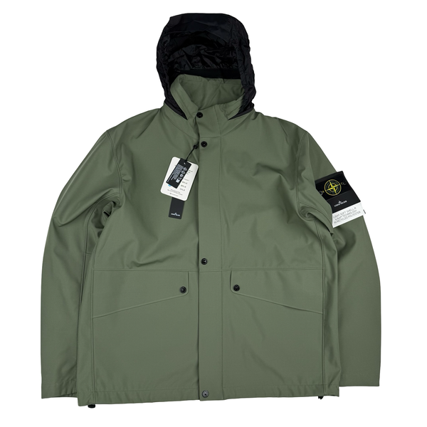 Stone Island 2024 Sage Green Light Soft Shell-R Jacket - XL