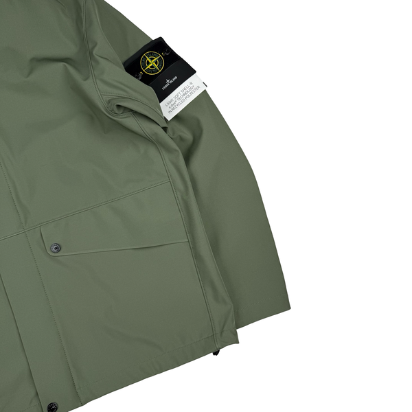 Stone Island 2024 Sage Green Light Soft Shell-R Jacket - XL