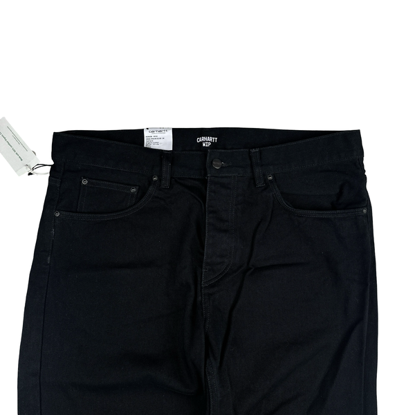 Carhartt WIP Newel Pant Cotton Trousers Black - 34"