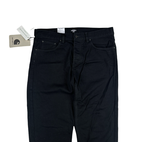 Carhartt WIP Newel Pant Cotton Trousers Black - 34"