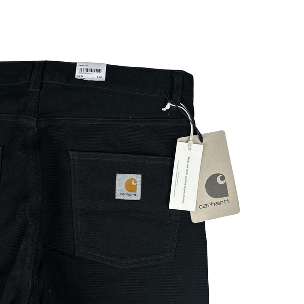 Carhartt WIP Newel Pant Cotton Trousers Black - 34"