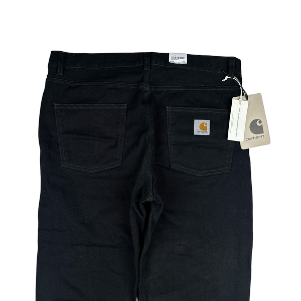 Carhartt WIP Newel Pant Cotton Trousers Black - 34"