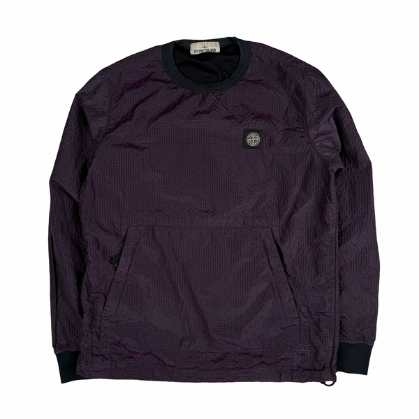 Stone Island 2017 Purple 3D Effect Nylon Metal Pullover Jumper - Small