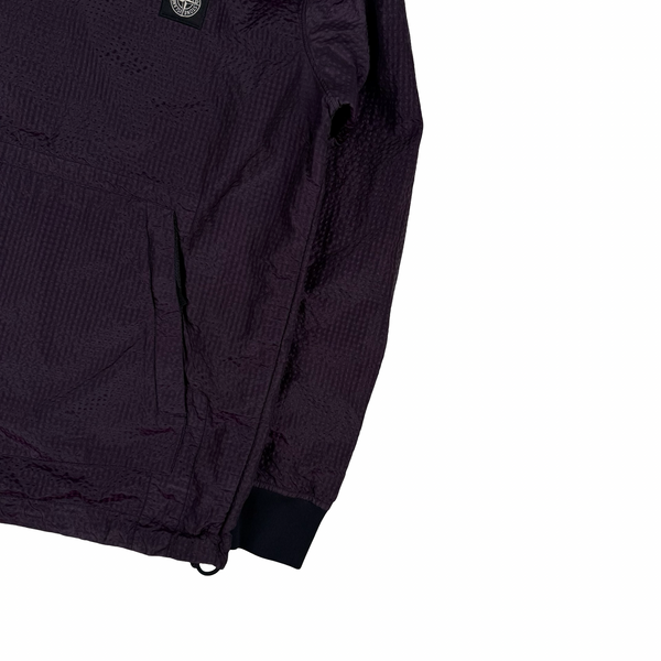 Stone Island 2017 Purple 3D Effect Nylon Metal Pullover Jumper - Small