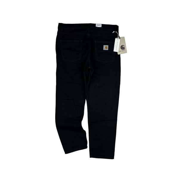 Carhartt WIP Newel Pant Cotton Trousers Black - 34"