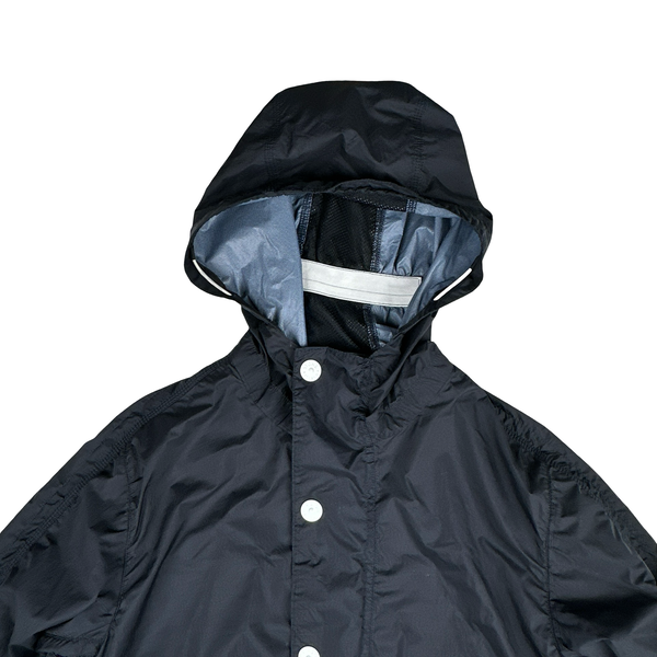 Stone Island 2010 Navy Blue Membrana TC Long Jacket - Medium