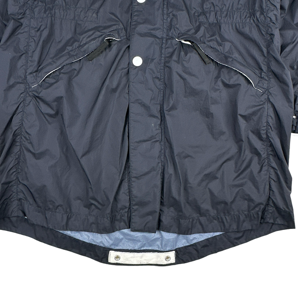 Stone Island 2010 Navy Blue Membrana TC Long Jacket - Medium
