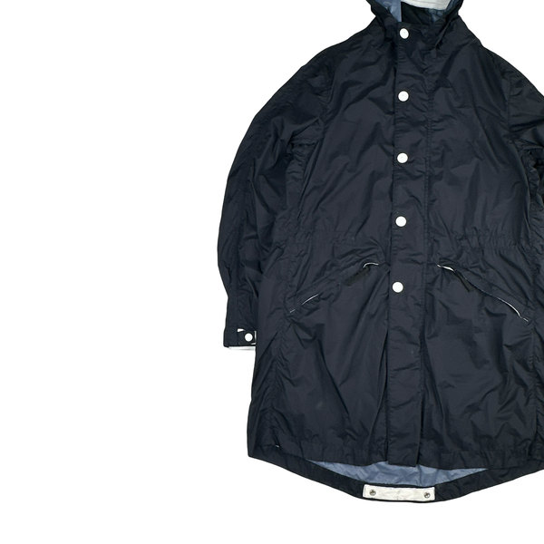 Stone Island 2010 Navy Blue Membrana TC Long Jacket - Medium