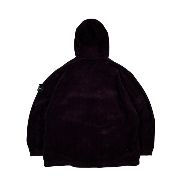 Stone Island 2023 Burgundy Thick Jumbo Corduroy Pullover Smock - XXL