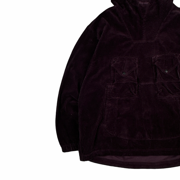Stone Island 2023 Burgundy Thick Jumbo Corduroy Pullover Smock - XXL