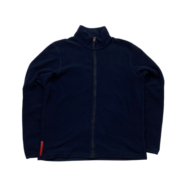 Prada Navy Zipped Fleece - Medium