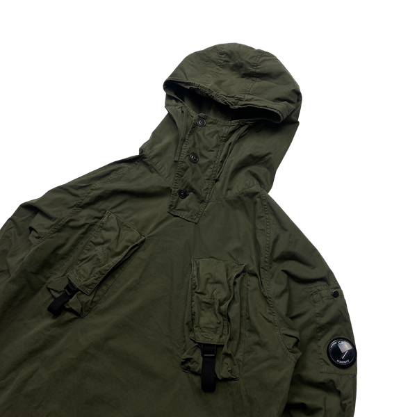 CP Company Khaki Brushed Cotton Pullover Smock