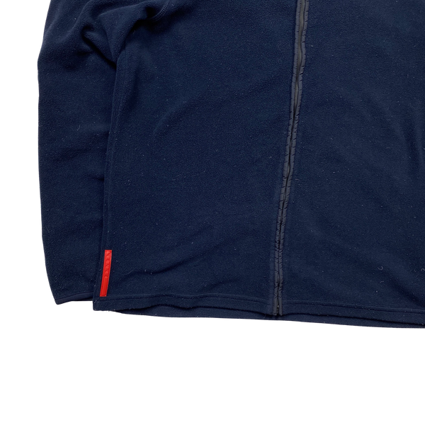 Prada Navy Zipped Fleece - Medium