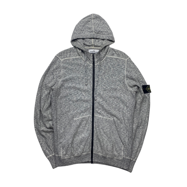 Stone Island 2016 Light Grey Knit Hoodie - Large
