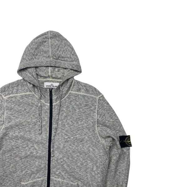 Stone Island 2016 Light Grey Knit Hoodie - Large