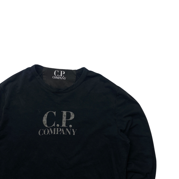CP Company Black Reflective Cotton T Shirt - XL