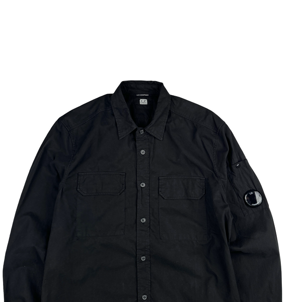 CP Company Black Lens View Button Up Overshirt - XS