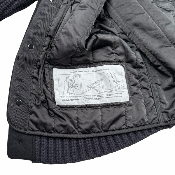 Stone Island 2021 President Knit Dutch Rope Lined Heavyweight Jacket - Medium