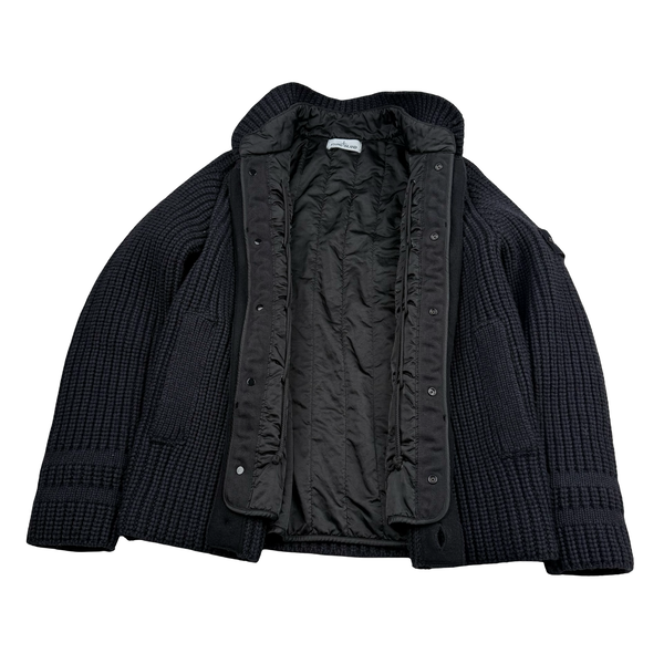 Stone Island 2021 President Knit Dutch Rope Lined Heavyweight Jacket - Medium