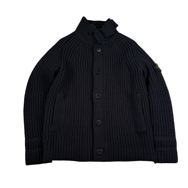 Stone Island 2021 President Knit Dutch Rope Lined Heavyweight Jacket - Medium