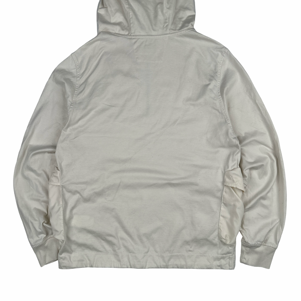 CP Company Beige Multi Pocket Cotton Goggle Jumper - Medium